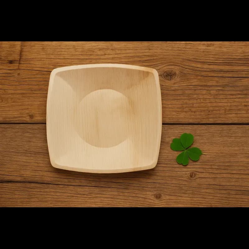 Areca Palm Leaf Square Plate 10 Inch - 6 Pcs Eco Friendly Biodegradable Dinner Plate - Price in Bangladesh