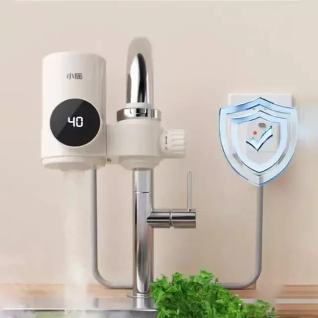 Xiaomi Stainless Steel Electric Instant Hot Water Faucet - 3000W Tankless Heating Tap - Price in Bangladesh